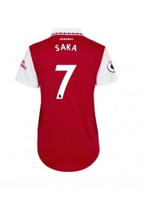 Fotbalové Dres Arsenal Bukayo Saka #7 Dámské Domácí Oblečení 2022-23 Krátký Rukáv